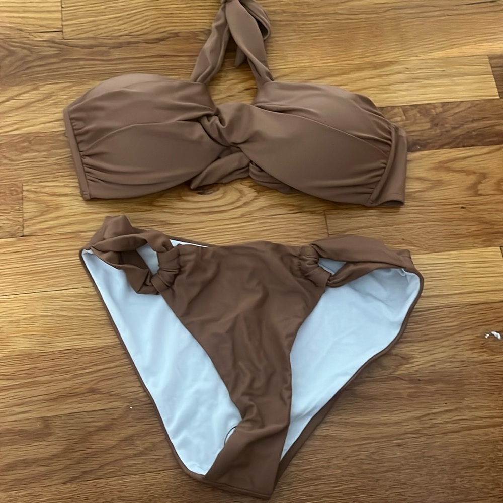 brown bikini